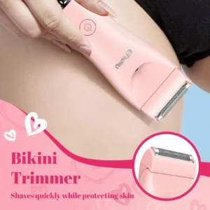 Aparador de pelos ENSSU rosa feminino: Kit completo ORIGINAL