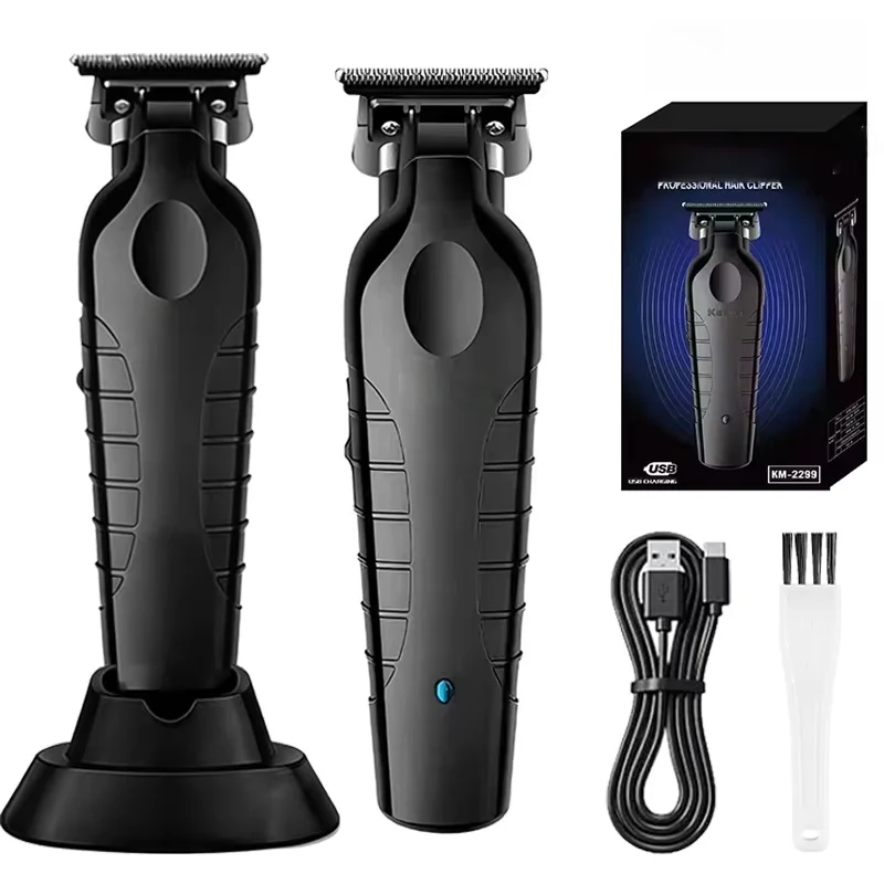 Maquina de acabamento cortar cabelo profissional kemei 2299
