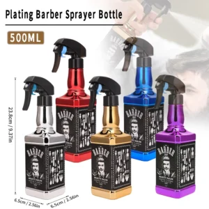 Borrifador de água para cabelo profissional: Frasco de spray para corte de cabelo
